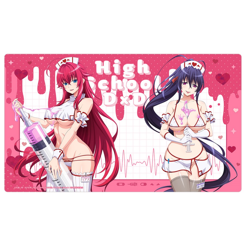 【カーテン魂】ハイスクールD×D HERO 描き下ろしラバーマット（リアス・グレモリー＆姫島朱乃/白ナース）