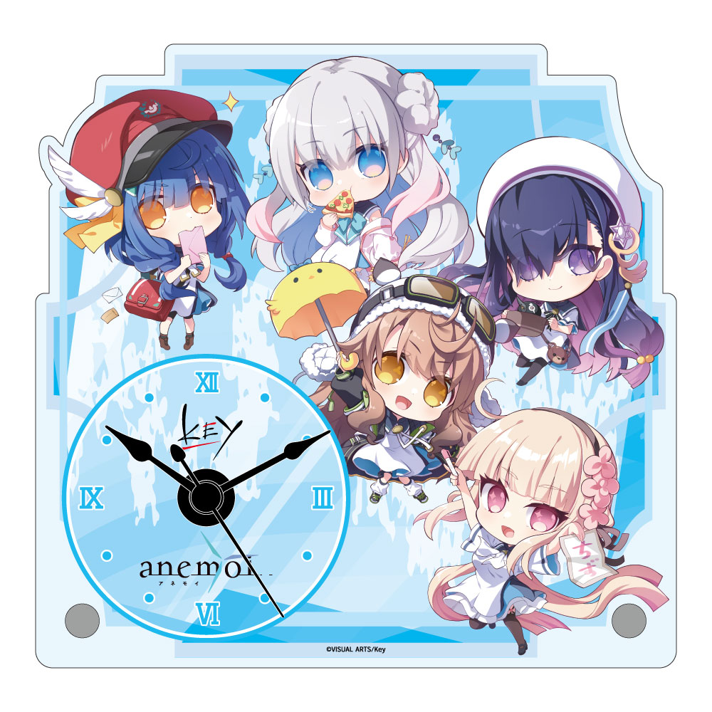 【みどびよ！】anemoi テーブルクロック デフォルメ