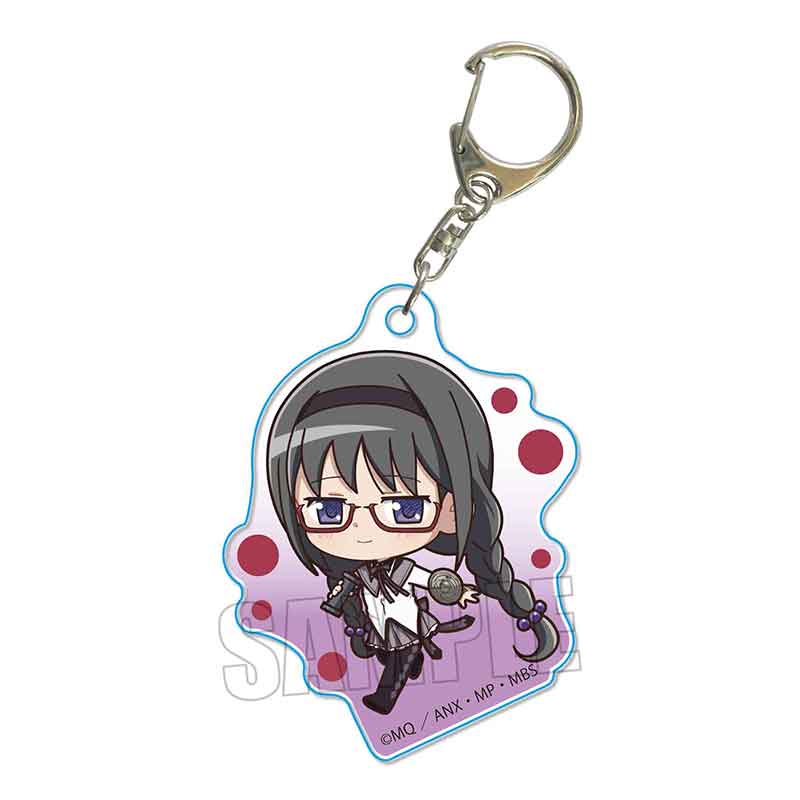 【ベルハウス】てくトコアクリルキーホルダー 魔法少女まどか☆マギカ/暁美 ほむら（眼鏡）