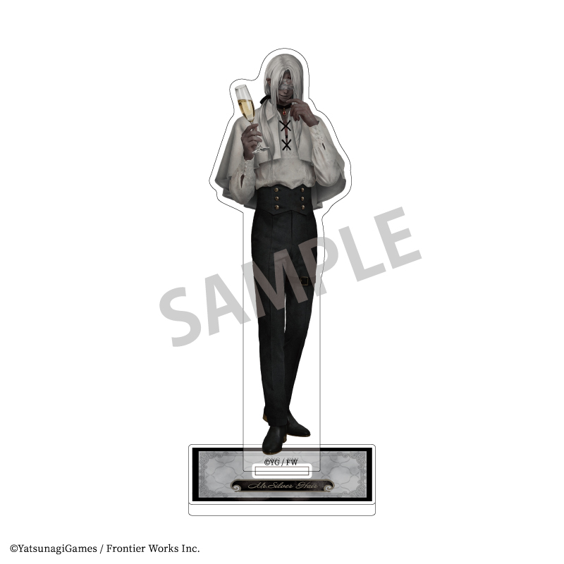 【カミオジャパン】文字化化 アクリルスタンド 銀髪の男/貴族パーティー