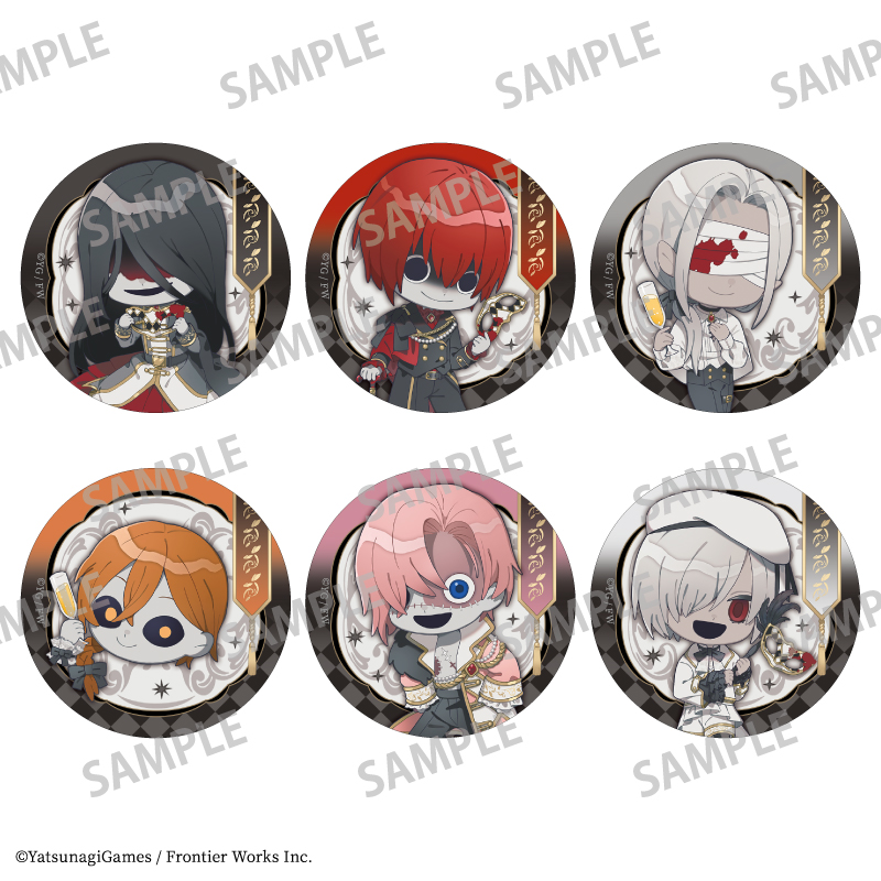【カミオジャパン】文字化化 トレーディング缶バッジ/貴族パーティー 描き起こし 1BOX入数：6
