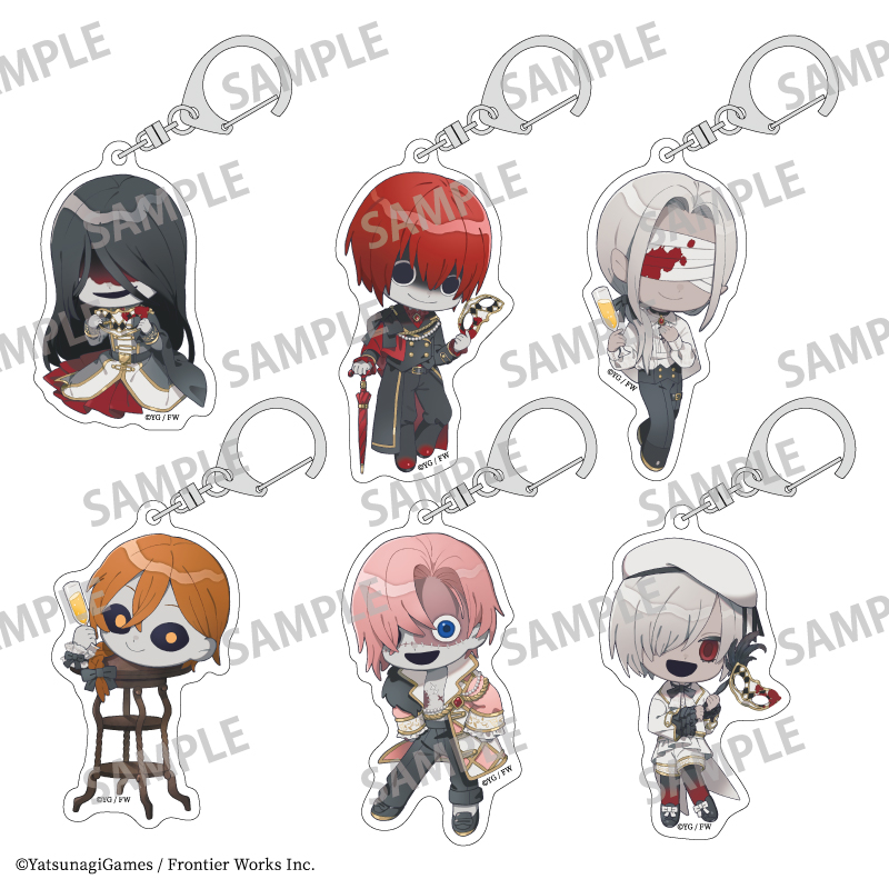 【カミオジャパン】文字化化 トレーディングアクリルキーホルダー/貴族パーティー 描き起こし 1BOX入数：6
