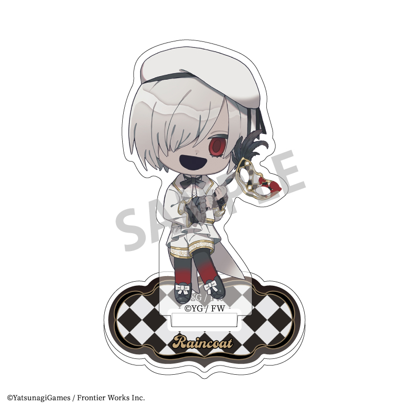 【カミオジャパン】文字化化 ミニアクリルスタンド レインコート/貴族パーティー 描き起こし