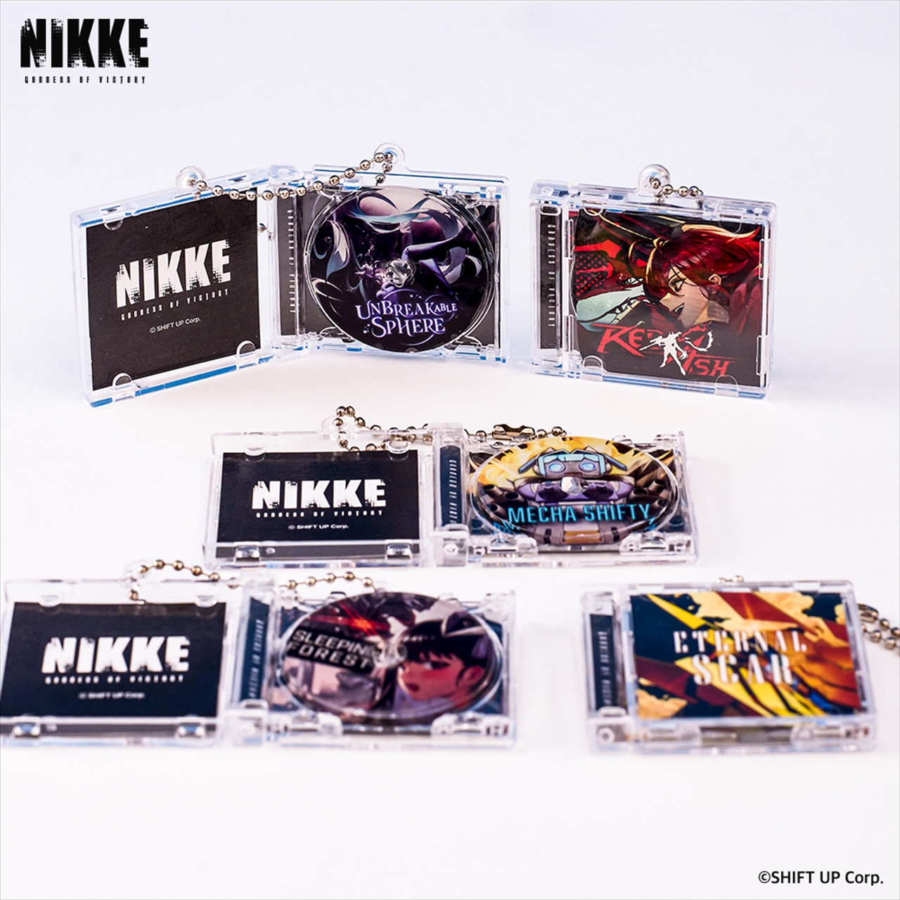 【Colley】勝利の女神：NIKKE CDケース型NFCキーリング 1BOX入数：9
