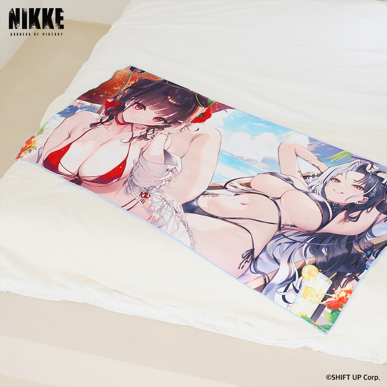 【Colley】勝利の女神：NIKKE ビーチタオル サクラ＆ロザンナ