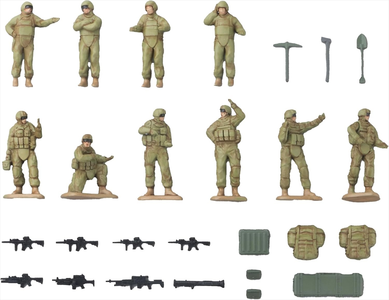 【トミーテック】[AS007]戦闘車両情景セット(OCPブラウン)