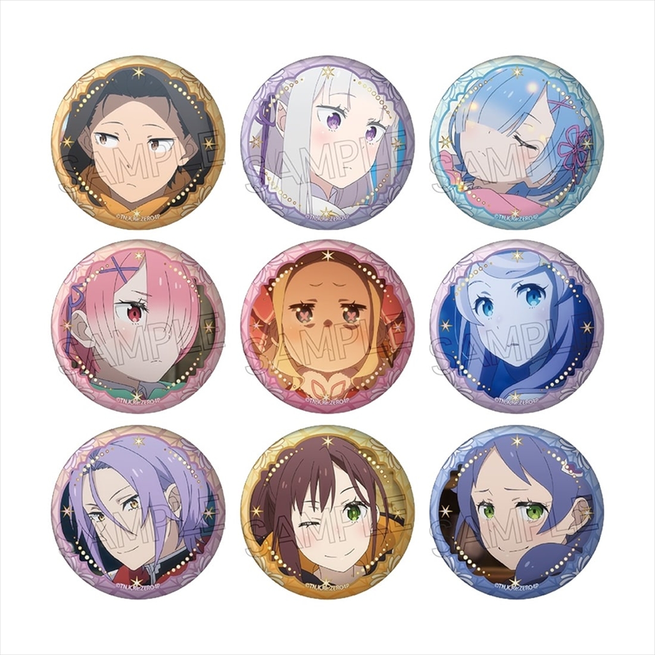 【ツインクル】Re：ゼロから始める異世界生活 百面相缶バッジvol.2 1BOX入数：9