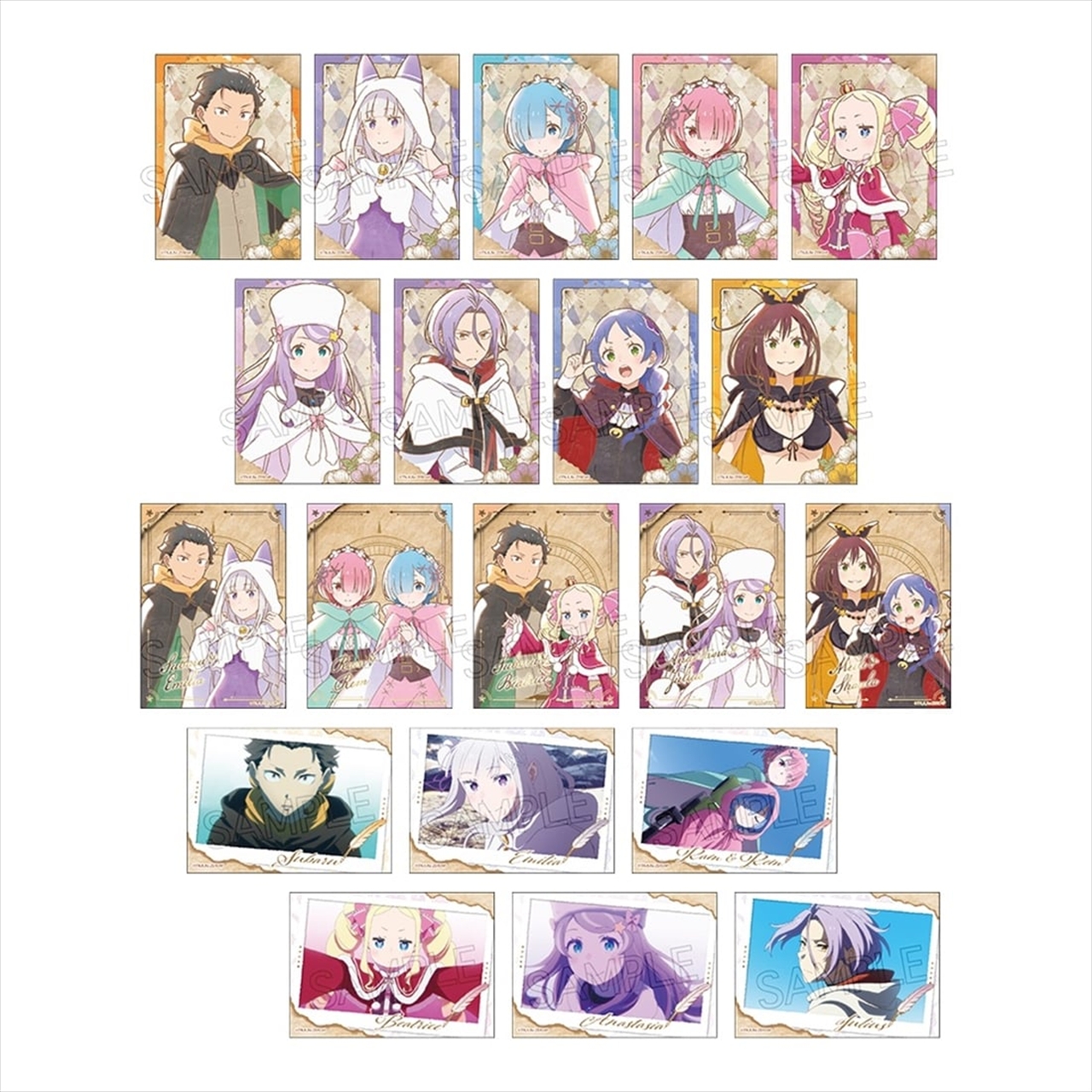 【ツインクル】Re：ゼロから始める異世界生活 ミニブロマイド 1BOX入数：10
