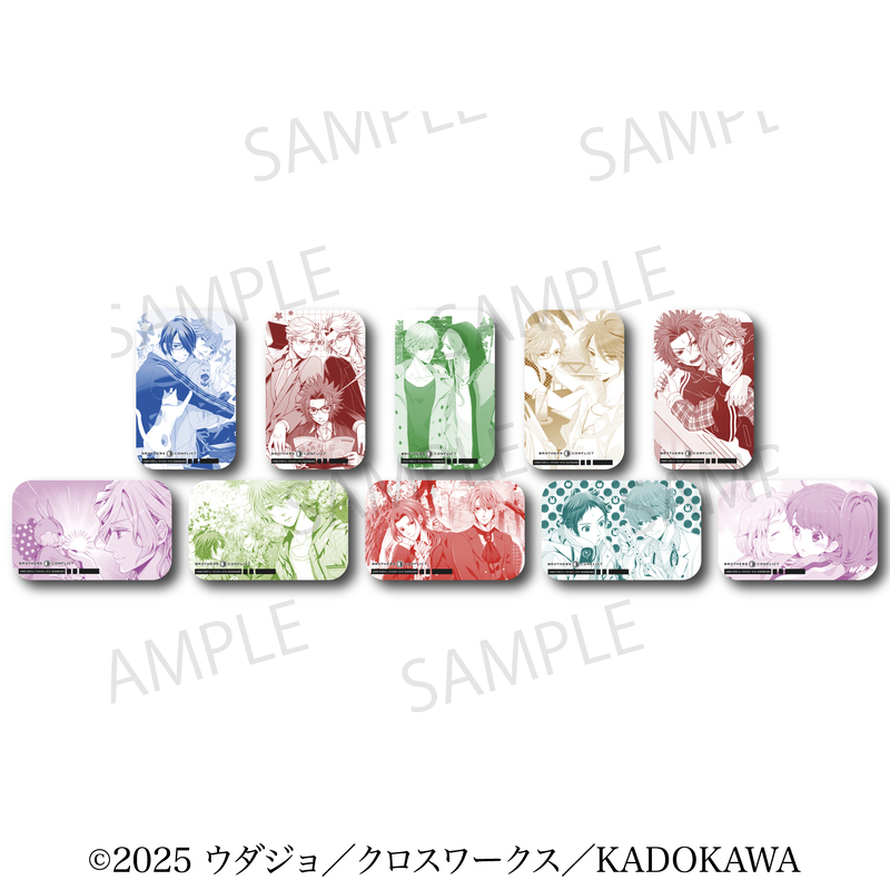 【aniplus】「BROTHERS CONFLICT」トレーディングスクエア缶バッジ 1BOX入数：10