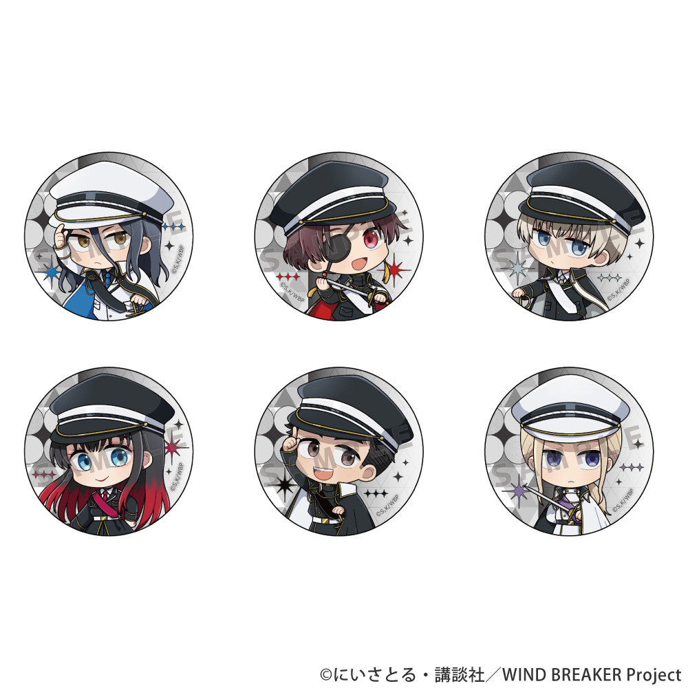 【Parflette】WIND BREAKER トレーディング缶バッジ(ミリタリーコーデ/ver.B) 1BOX入数：6