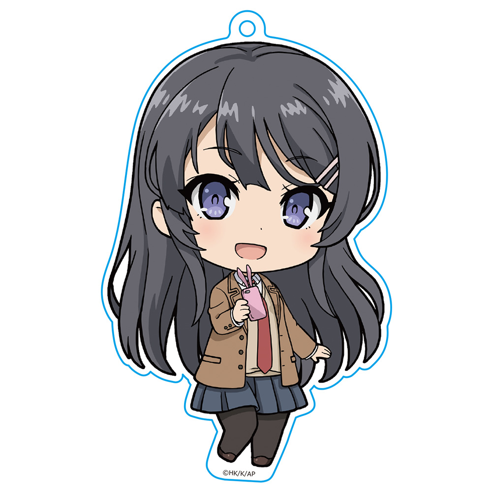 【アズメーカー】青春ブタ野郎はバニーガール先輩の夢を見ない ぷにこれ！キーホルダー 桜島麻衣 制服ver.
