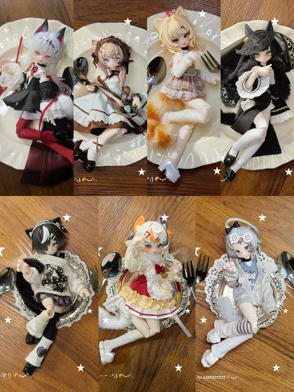 【inedible doll】にゃんキューブシリーズ トレーディングドール 1BOX入数：6
