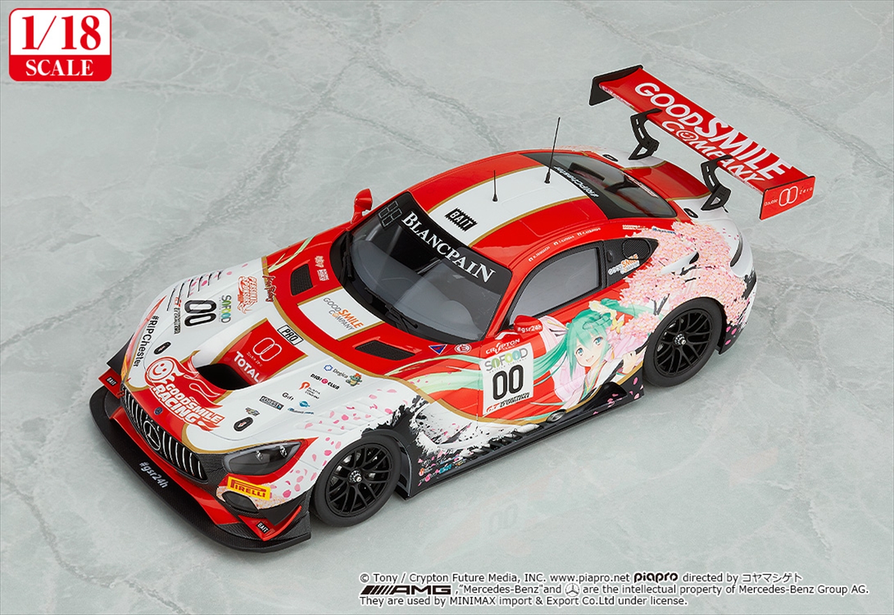 【グッドスマイルレーシング】初音ミク GTプロジェクト 1/18 グッドスマイル 初音ミク AMG 2017 SPA24H Ver.