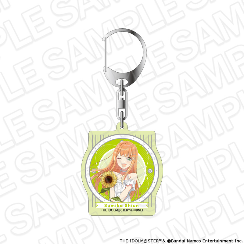 【コンテンツシード】学園アイドルマスター オーロラアクリルキーホルダー 紫雲清夏 sunflower ver.