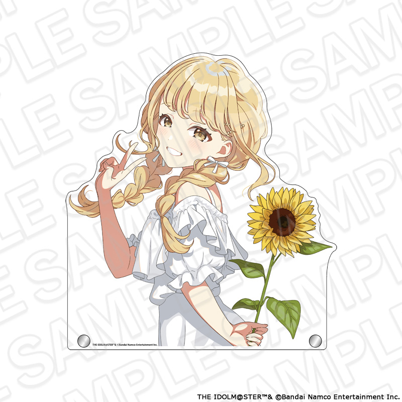 【コンテンツシード】学園アイドルマスター 特大ダイカットアクリルボード 藤田ことね sunflower ver.
