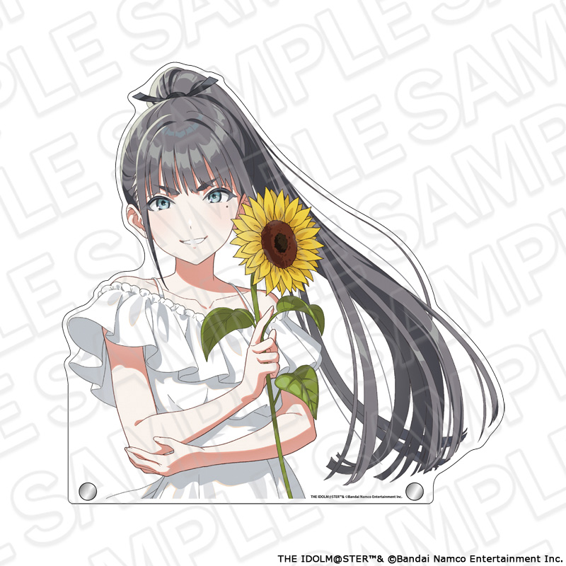 【コンテンツシード】学園アイドルマスター 特大ダイカットアクリルボード 雨夜 燕 sunflower ver.