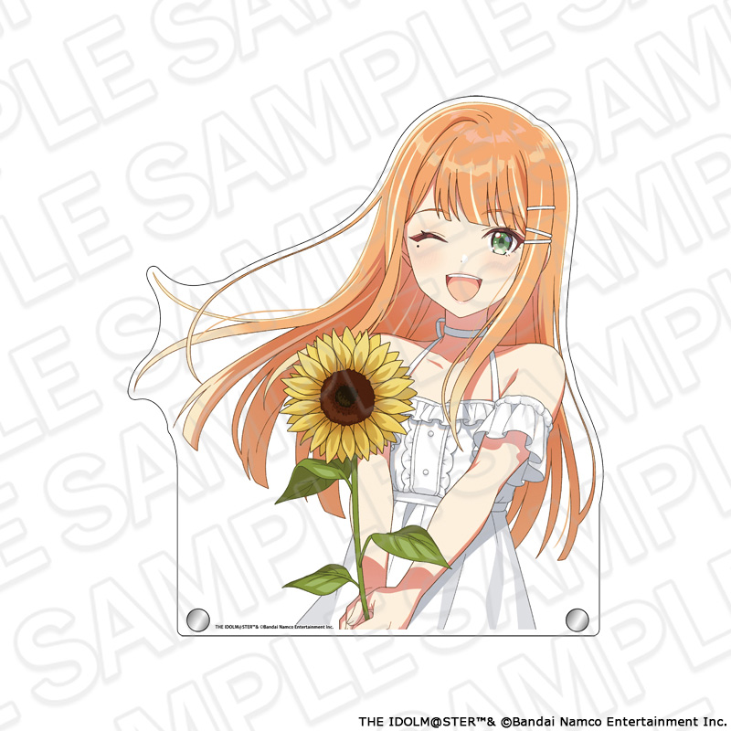 【コンテンツシード】学園アイドルマスター 特大ダイカットアクリルボード 紫雲清夏 sunflower ver.