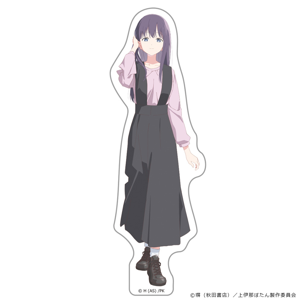 【アズメーカー】上伊那ぼたん、酔へる姿は百合の花 ダイカットステッカー 郡上かなで
