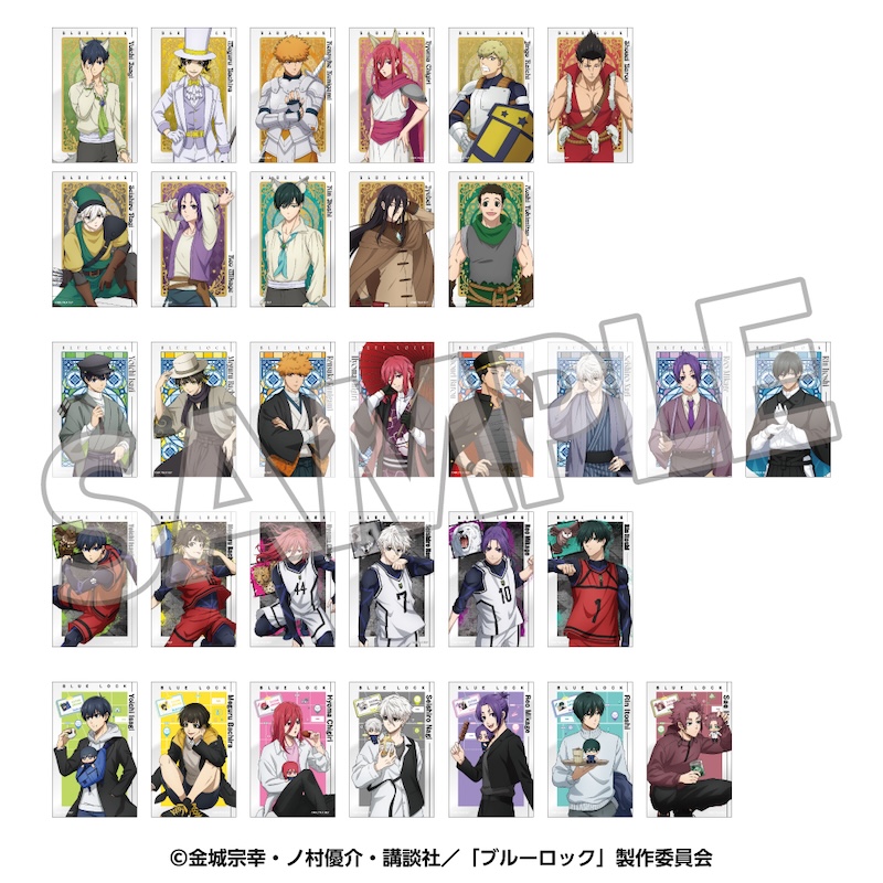 【YTE】ブルーロック トレーディングクリアカード(1パック3枚入り) vol1 メモリアル 1BOX入数：11