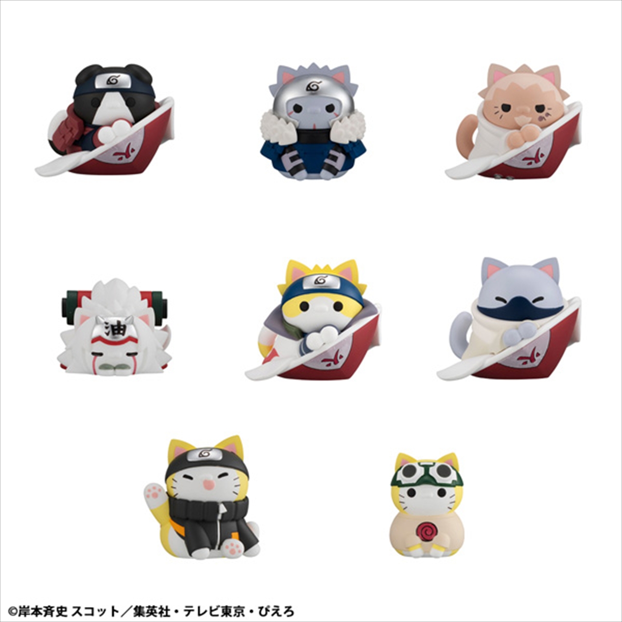 【メガハウス】MEGA CAT PROJECT NARUTO-ナルト- 疾風伝 ニャルト！ 師弟・絆編 1BOX入数：8