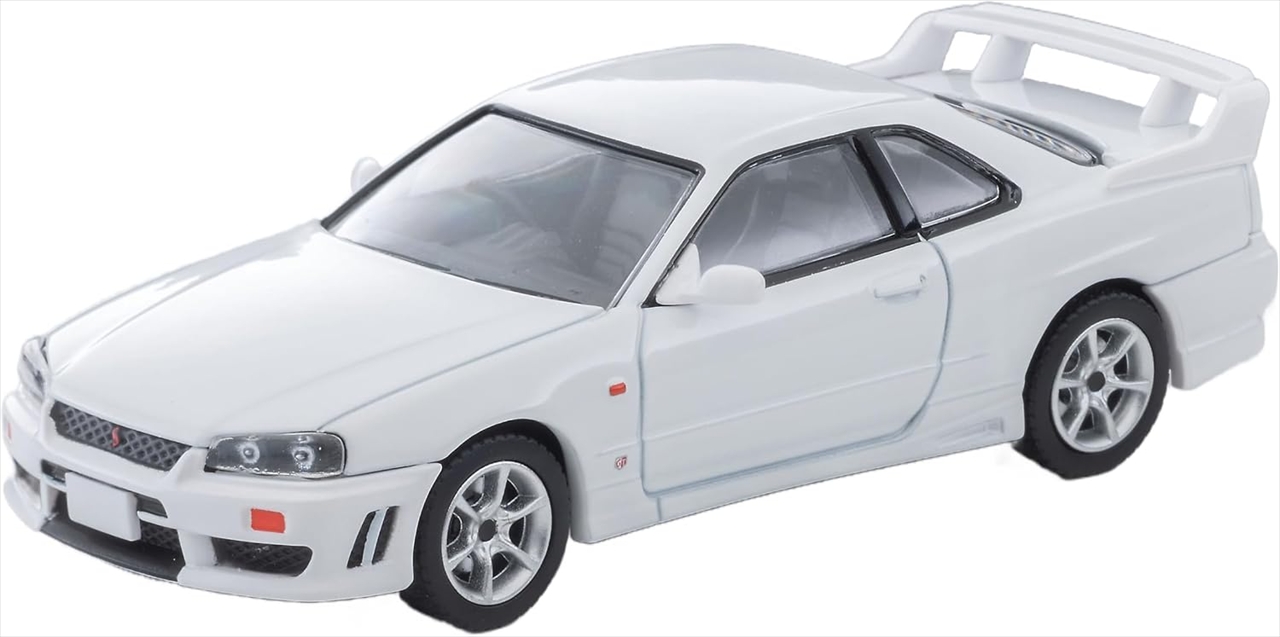 【トミーテック】LV-N365b 日産 スカイライン 2ドアスポーツクーペ 25GT TURBO オプションパーツ付 (白) 1998年式