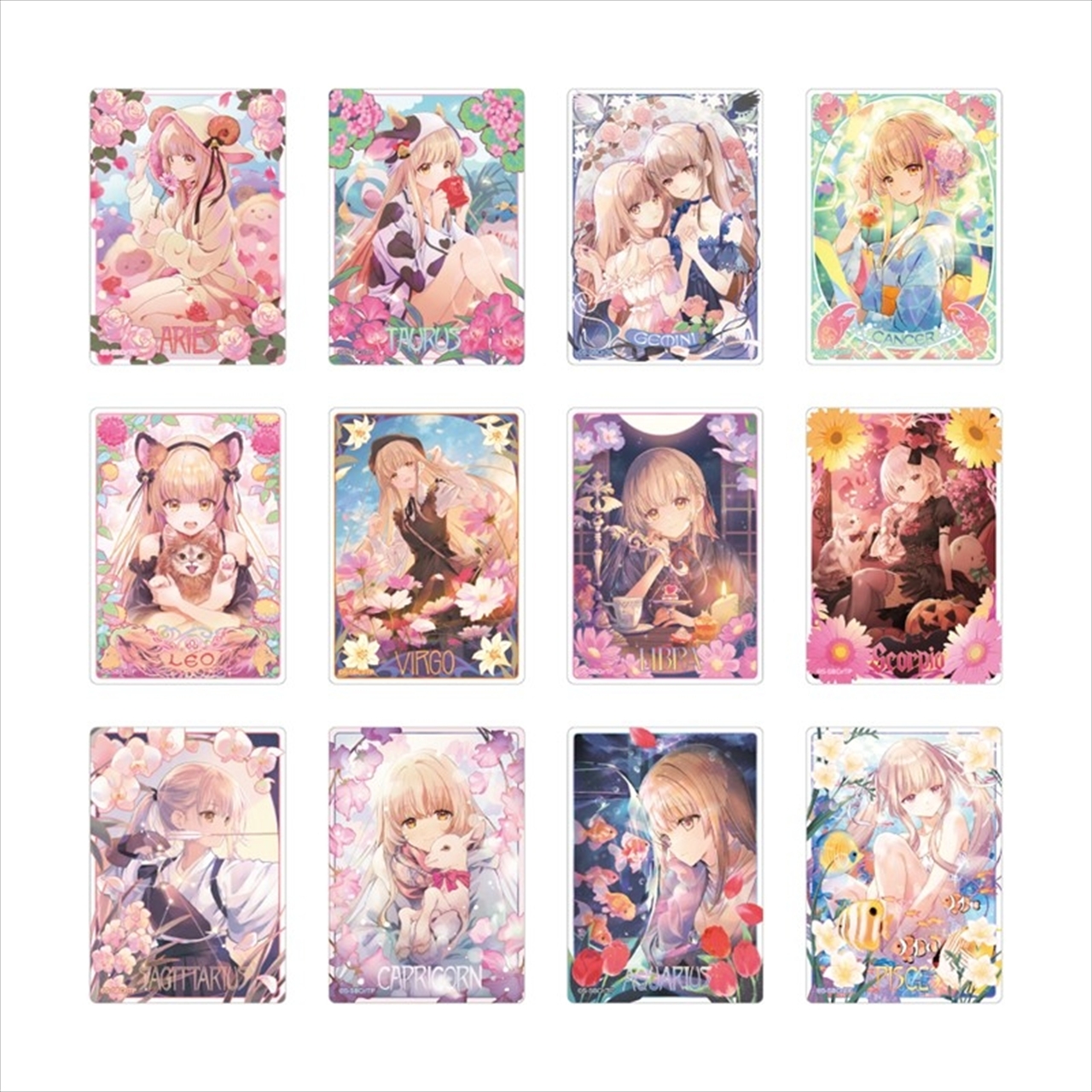 【東宝】お隣の天使様にいつの間にか駄目人間にされていた件2 トレーディングクリアカード 12星座ビジュアル【全12種】 1BOX入数：12