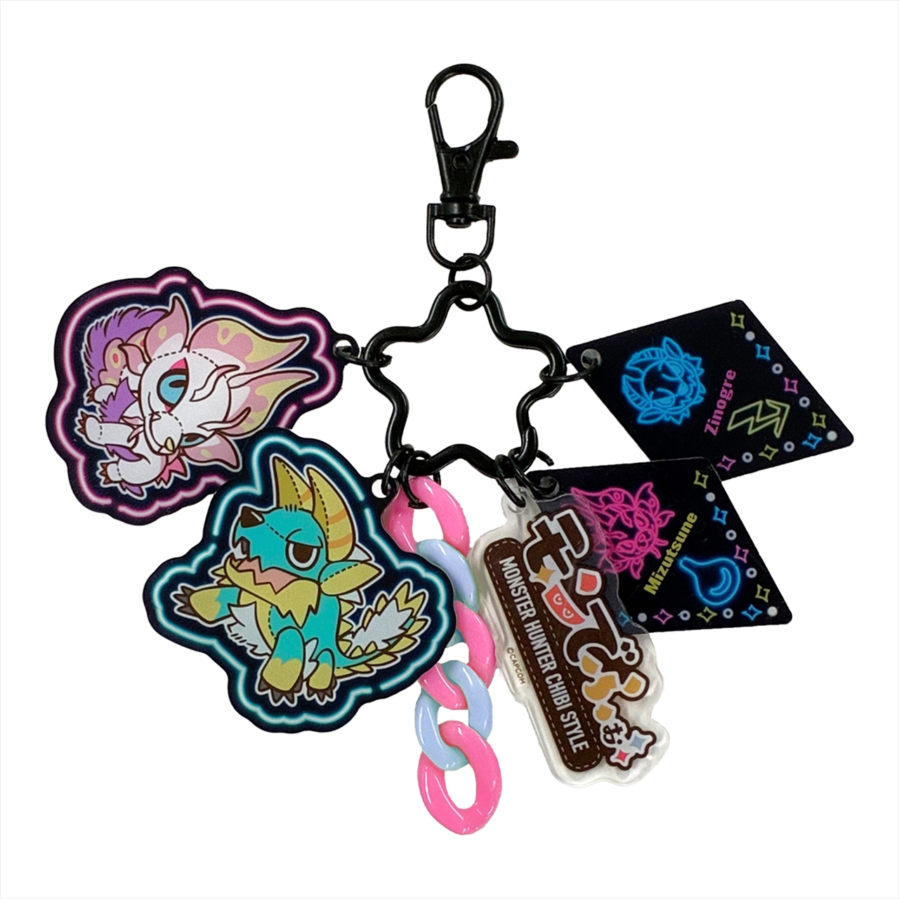 【カプコン】モンスターハンター モンでふぉ じゃらじゃらアクリルキーホルダー ジンオウガ＆タマミツネ