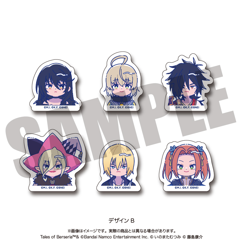 【MENEGI】「テイルズ オブ ベルセリア」 にゅ～とろ フレークシール B