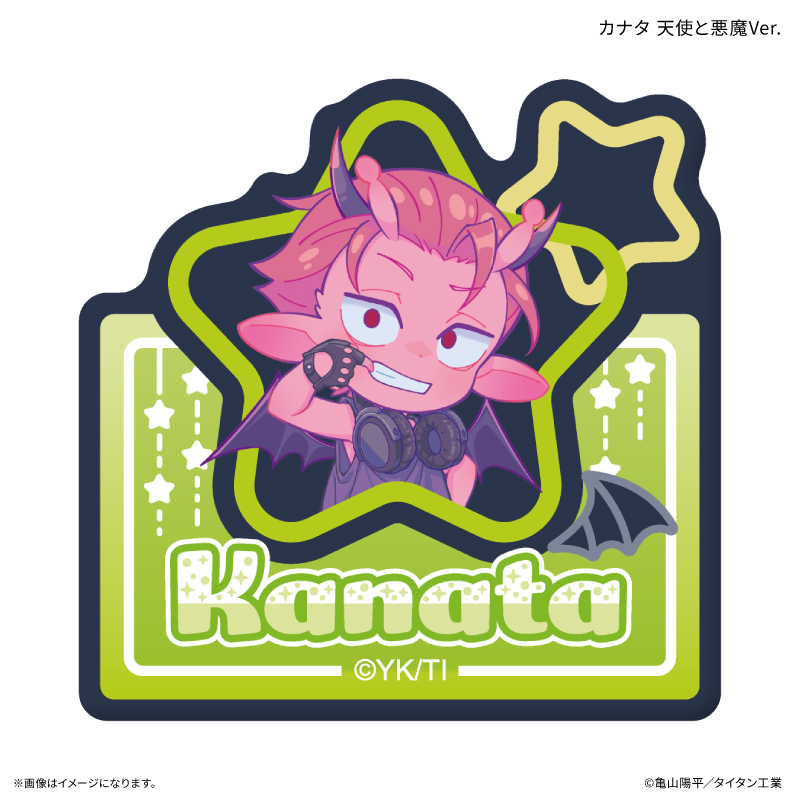 【カルチュア・エンタテインメント】『銀河特急 ミルキー☆サブウェイ』 ネームバッジ カナタ 天使と悪魔Ver.