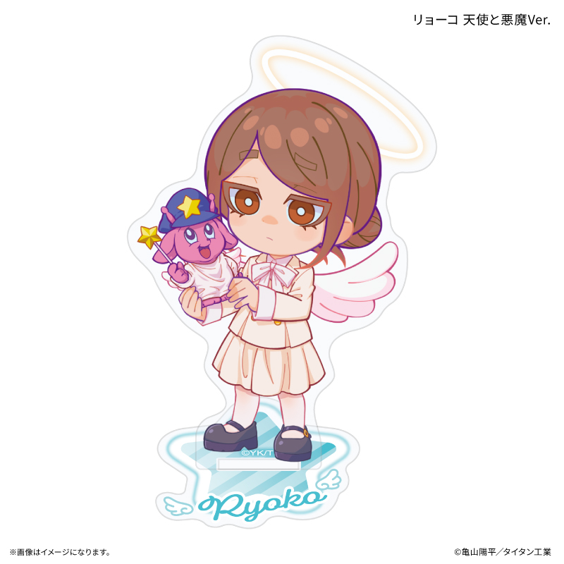 【カルチュア・エンタテインメント】『銀河特急 ミルキー☆サブウェイ』 ミニアクリルスタンド リョーコ 天使と悪魔Ver.