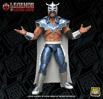 【ボスファイトスタジオ】レジェンド・オブ・ルチャリブレ/ ウルティモ・ドラゴン 1/12 アクションフィギュア ホログラフィック・デコ ver.