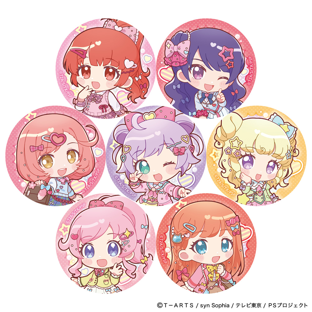 【Parflette】プリティーシリーズ トレーディング缶バッジ(制服アレンジ) 1BOX入数：7