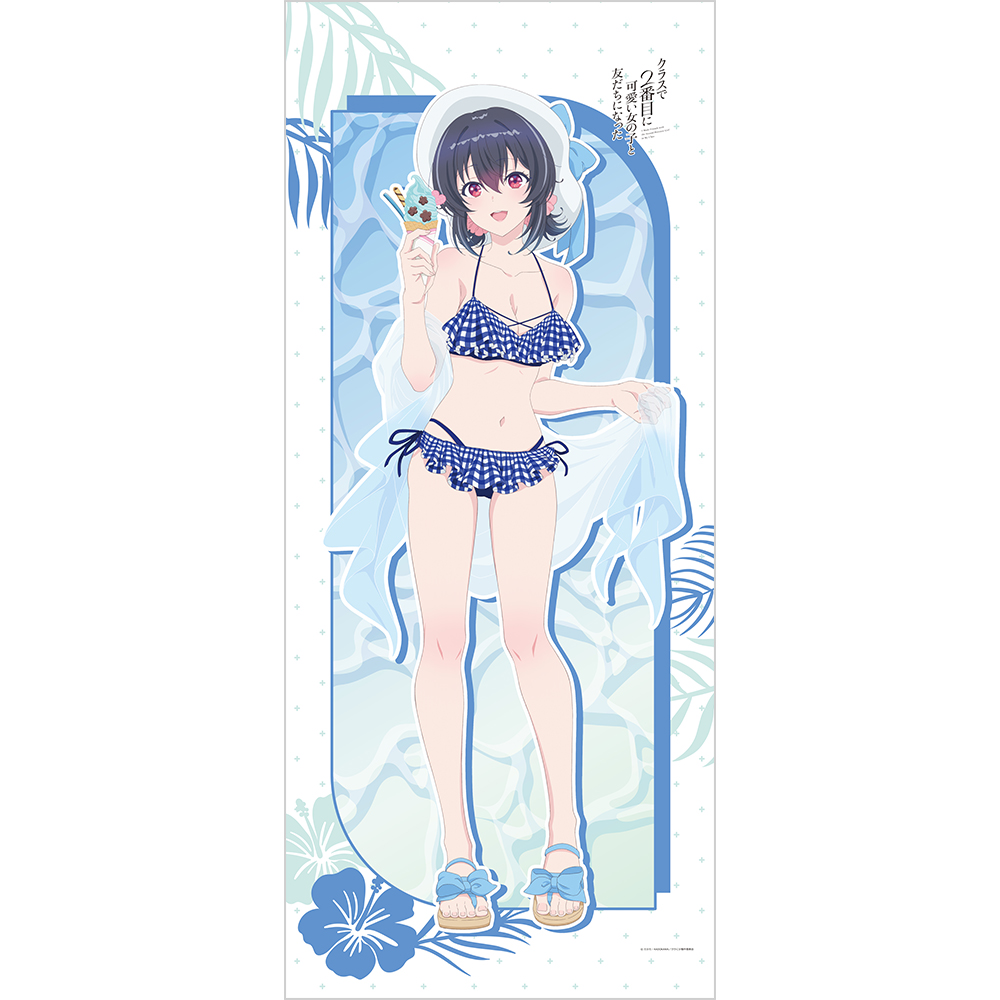 【カーテン魂】クラスで2番目に可愛い女の子と友だちになった 描き下ろし特大タペストリー(朝凪 海/水着)