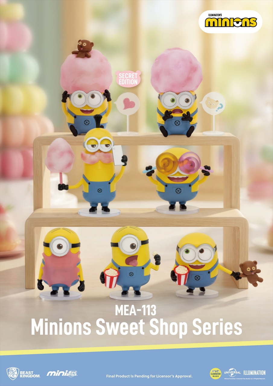 【BEAST KINGDOM】MEA-113 ミニオンズ スイーツショップ シリーズ ブラインドボックスセット 1BOX入数：6
