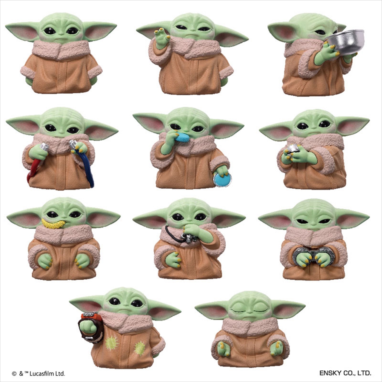 【エンスカイ】スター・ウォーズ マンダロリアン グローグ― ソフビパペットマスコット 1BOX入数：11
