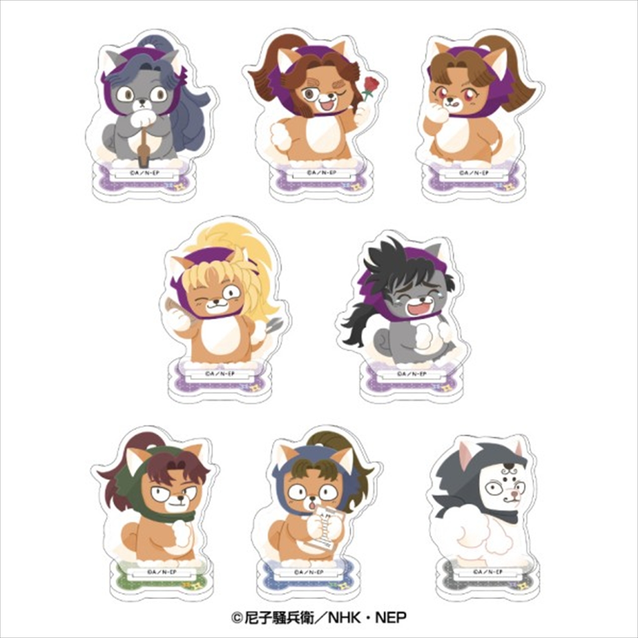 【エンスカイ】忍たま乱太郎 どうぶつフォーゼ アクリルスタンド3 1BOX入数：8