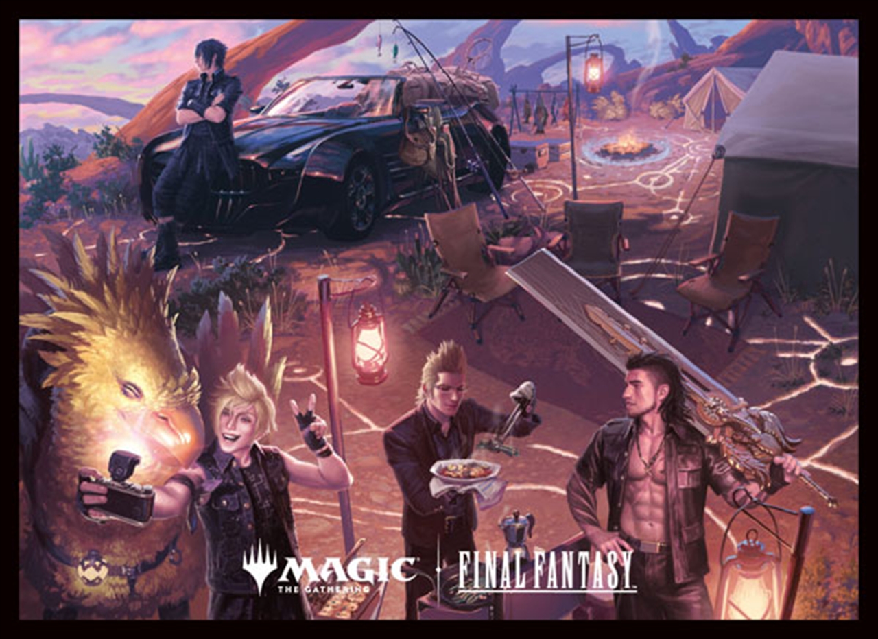 【エンスカイ】『マジック：ザ・ギャザリング--FINAL FANTASY』 プレイヤーズカードスリーブMFS-85 シーン・ボックス・アート《キャンプの仲間たち》