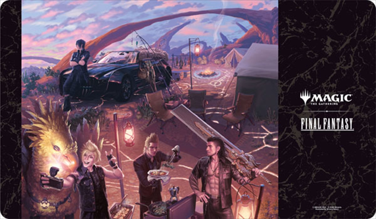 【エンスカイ】『マジック：ザ・ギャザリング--FINAL FANTASY』 プレイヤーズラバーマット MFR-12 シーン・ボックス・アート《キャンプの仲間たち》