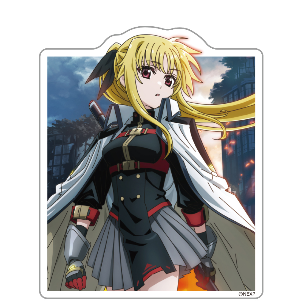 【アズメーカー】魔法少女リリカルなのは EXCEEDS Gun Blaze Vengeance ダイカットステッカー フェイト
