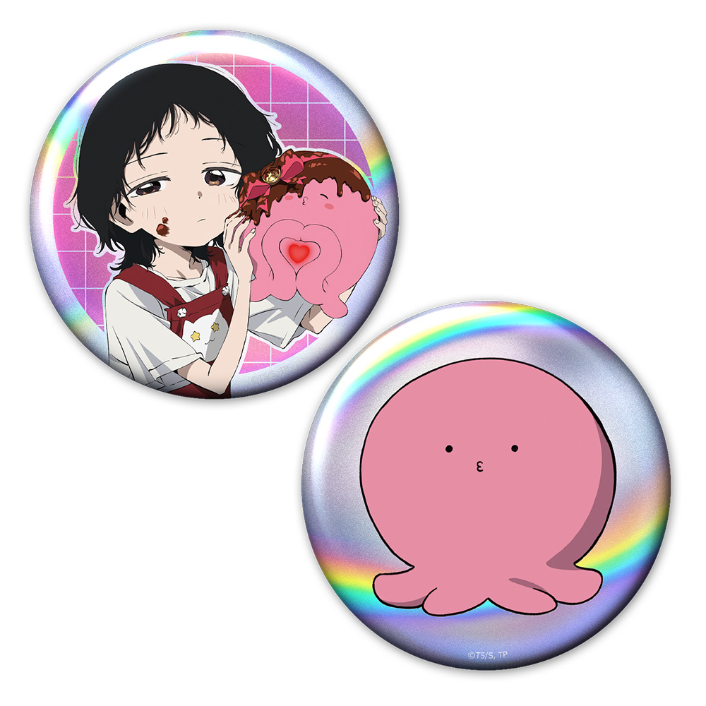 【アズメーカー】タコピーの原罪 ホログラム缶バッジ2個セット しずか＆タコピー