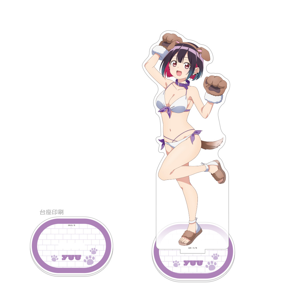 【カーテン魂】ばっどがーる 描き下ろし特大アクリルスタンド(優谷優/アニマル水着)