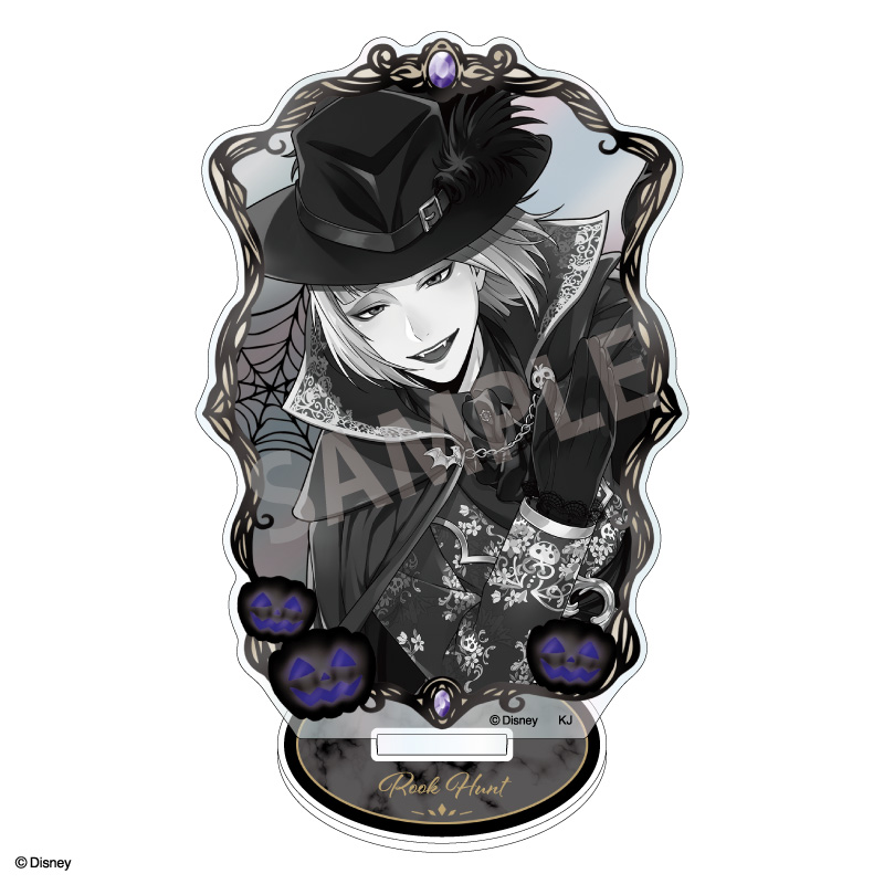 【カミオジャパン】ディズニー ツイステッドワンダーランド オーロラアクリルスタンド ルーク・ハント/スケアリー・ドレスver.(モノクローム)