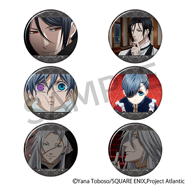 【ムービック】黒執事 Book of the Atlantic キャラバッジコレクション/劇場版「黒執事Book of the Atlantic」 1BOX入数：6