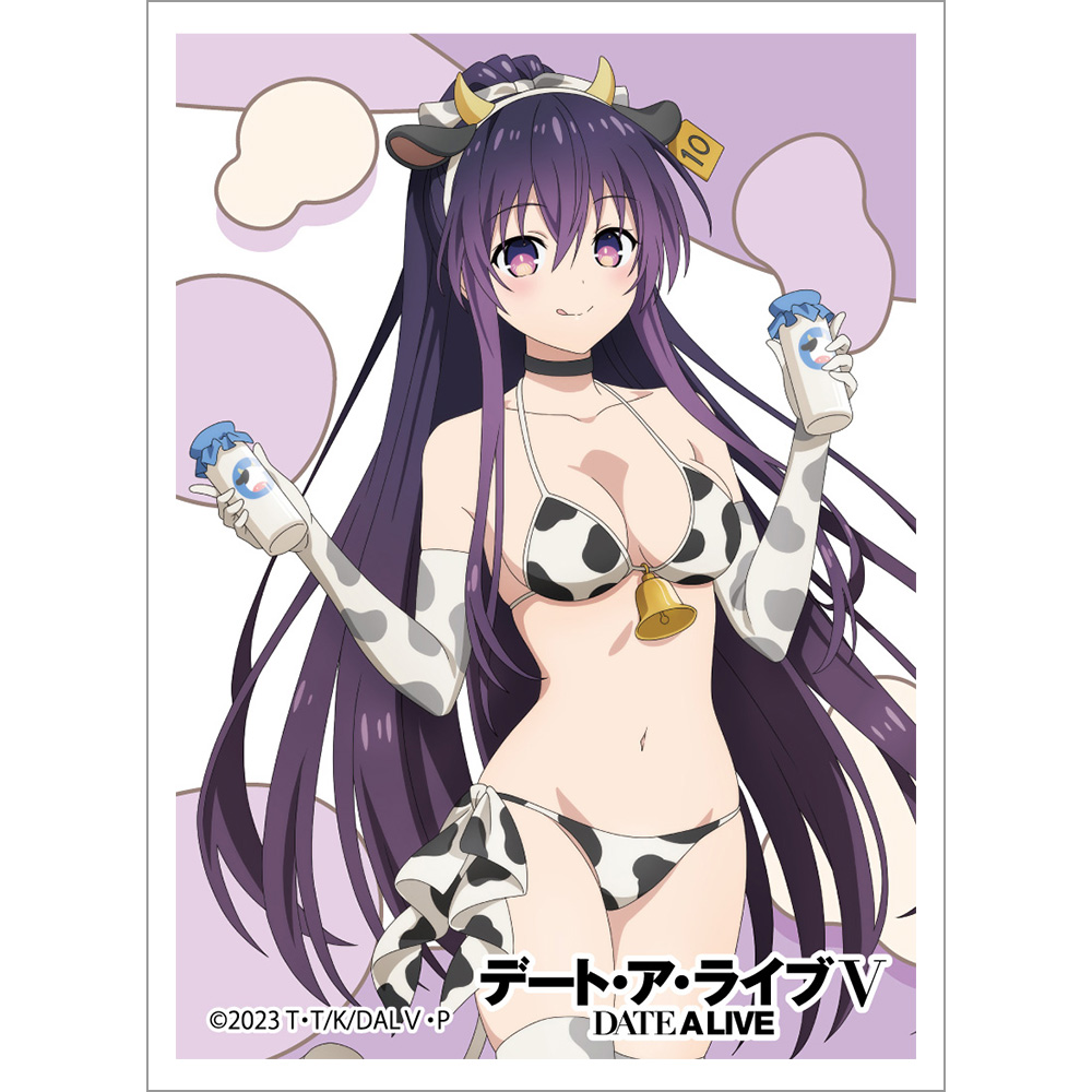 【カーテン魂】デート・ア・ライブV 描き下ろしスリーブ(夜刀神十香/牛柄水着)
