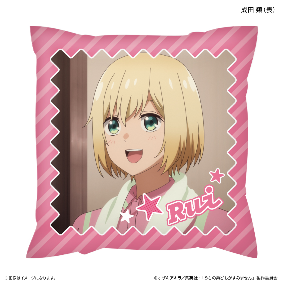 【カルチュア・エンタテインメント】うちの弟どもがすみません ましかくクッション 成田 類