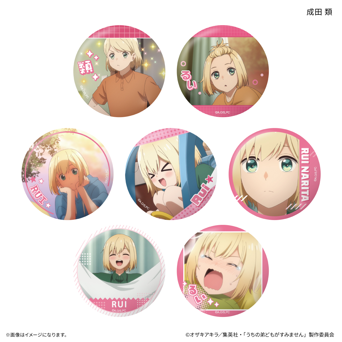 【カルチュア・エンタテインメント】うちの弟どもがすみません だけ缶 成田 類だけトレーディング缶バッジ 【全7種】(BOX)