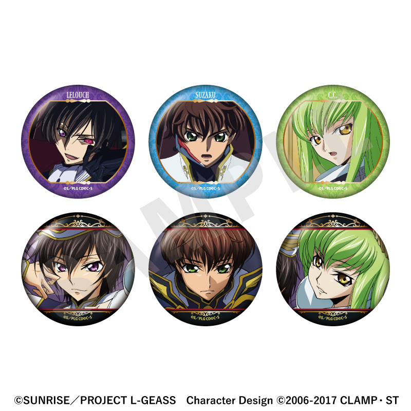 【coly】コードギアス 反逆のルルーシュ トレーディングきらきら缶バッジ (全6種) 1BOX入数：6