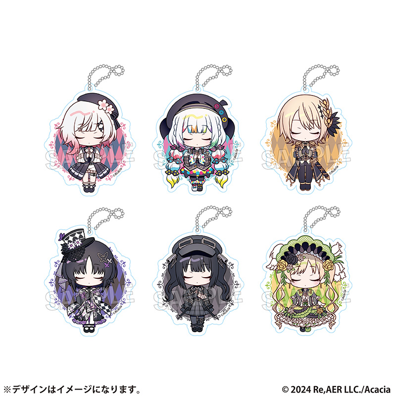 【PROOF】魔法少女ノ魔女裁判 トレーディングちびキャラアクリルキーホルダー ver.A【全6種】(単品)【再販】