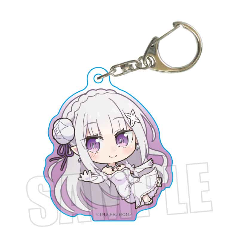 【ベルハウス】Re：ゼロから始める異世界生活 ぷかっしゅアクリルキーホルダー 3rd season ver. エミリア(花嫁衣裳)