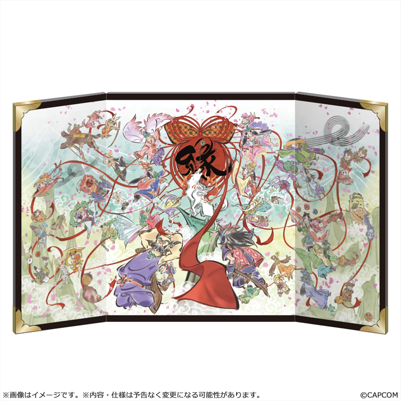 【カプコン】大神 ミニ屏風 20周年記念アート